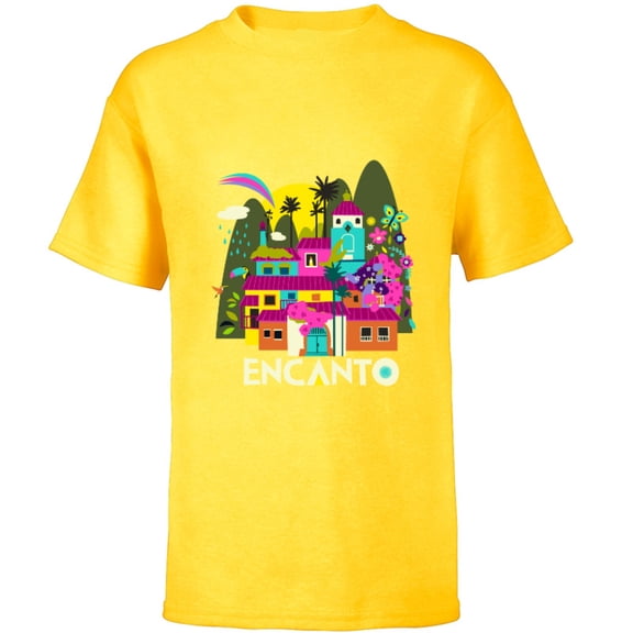Disney Encanto Madrigal House - Short Sleeve T-Shirt for Kids – Customized-Yellow