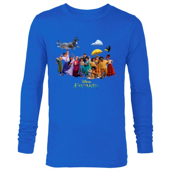 Disney Encanto Madrigal Magical Family Portrait - Long Sleeve T-Shirt for Men - Customized-Navy