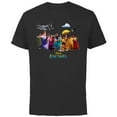 thumbnail image 1 of Disney Encanto Madrigal Magical Family Portrait - Short Sleeve Cotton T-Shirt for Adults - Customized-Black, 1 of 5