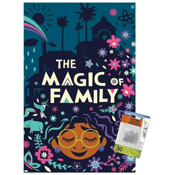 Disney Encanto - Magic Wall Poster with Pushpins, 14.725" x 22.375"