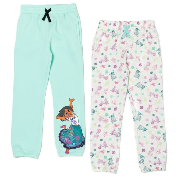 Disney Encanto Mirabel Big Girls Fleece 2 Pack Jogger Pants