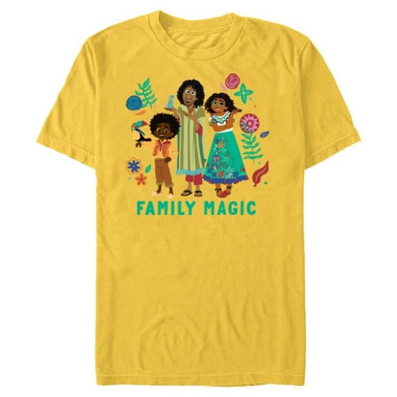 Disney Encanto Mirabel Bruno Antonio Madrigal Family Magic - Short Sleeve Blended T-Shirt for Adults - Customized-Yellow