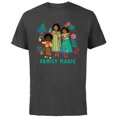 thumbnail image 1 of Disney Encanto Mirabel Bruno Antonio Madrigal Family Magic - Short Sleeve Cotton T-Shirt for Adults - Customized-Charcoal, 1 of 5