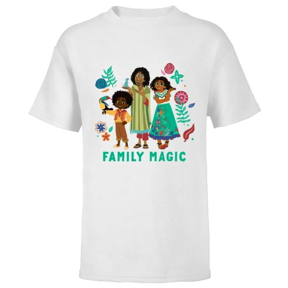 Disney Encanto Mirabel Bruno Antonio Madrigal Family Magic - Short Sleeve T-Shirt for Kids - Customized-White