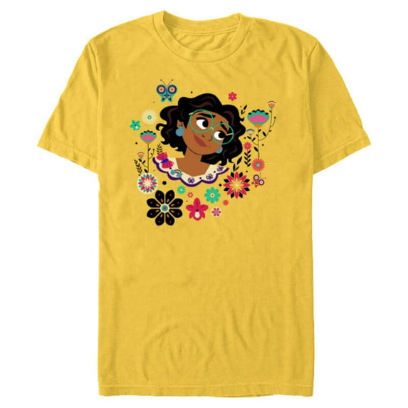 Disney Encanto Mirabel Butterflies and Blooms Easter Spring - Short Sleeve Blended T-Shirt for Adults - Customized-Yellow
