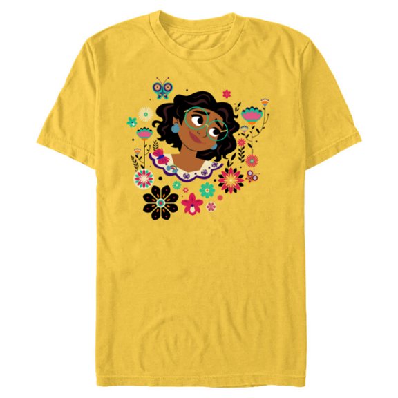 Disney Encanto Mirabel Butterflies and Blooms Easter Spring - Short Sleeve Blended T-Shirt for Adults - Customized-Yellow