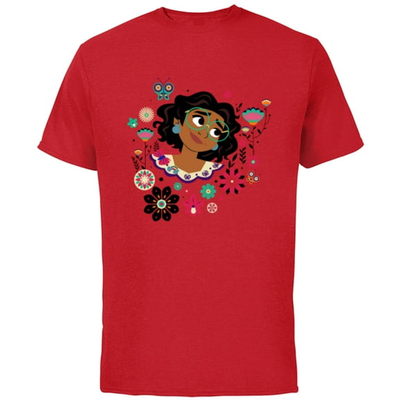 Disney Encanto Mirabel Butterflies and Blooms Easter Spring - Short Sleeve Cotton T-Shirt for Adults - Customized-Red