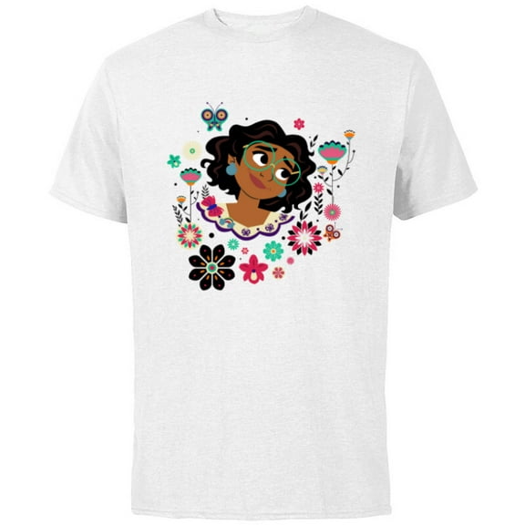 Disney Encanto Mirabel Butterflies and Blooms Easter Spring - Short Sleeve Cotton T-Shirt for Adults - Customized-White