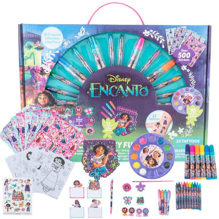 Disney Encanto Mirabel Girls Art Set Painting Coloring Supply and Stickers 711 Piece Set, Size: One Size