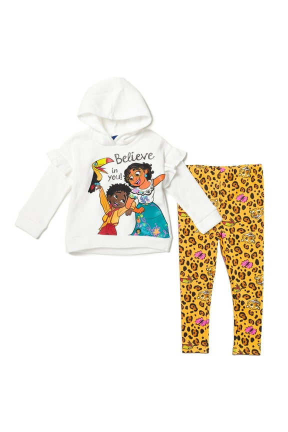 Encanto Mirabel Girls Fleece Hoodie and Leggings Toddler to Big Kid