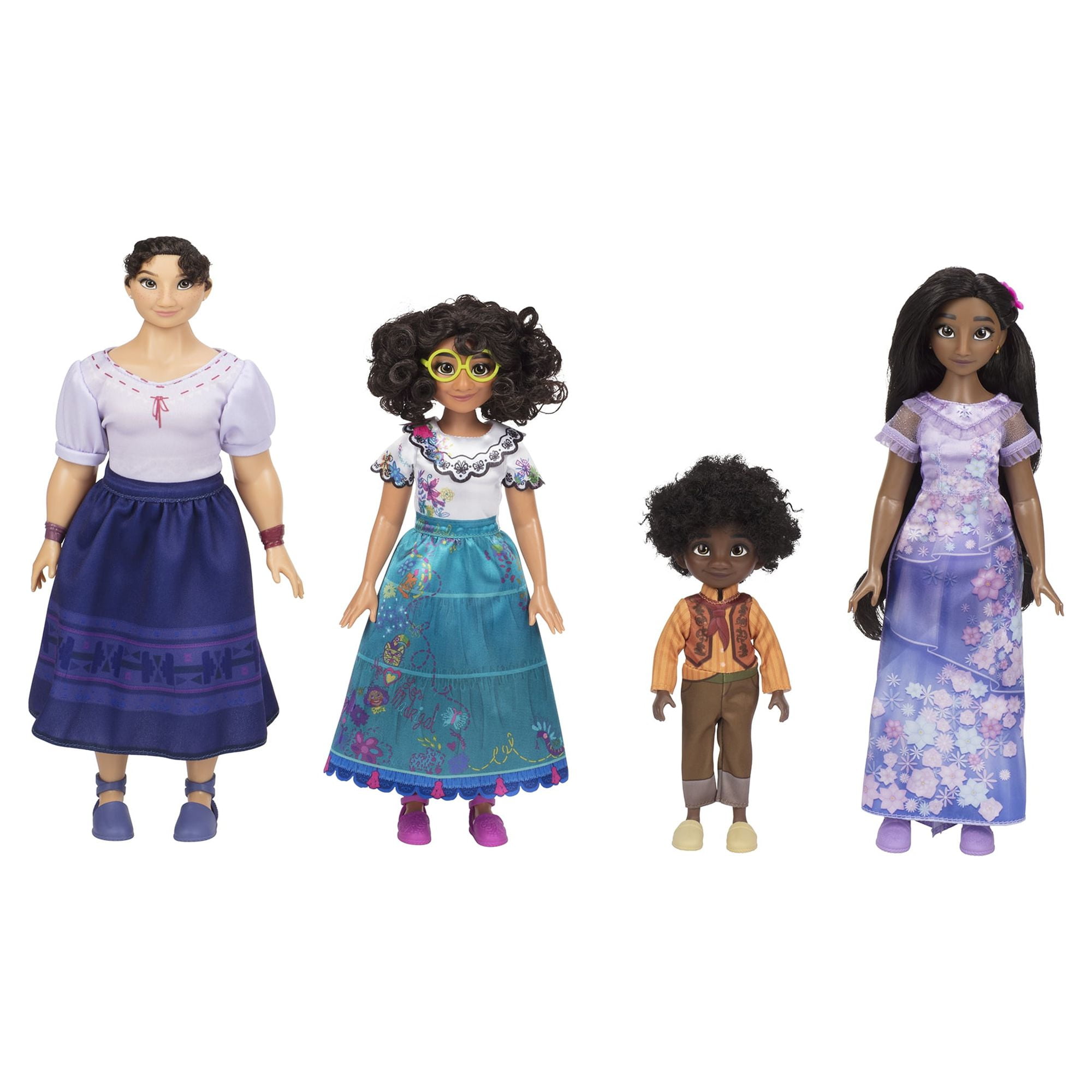 Disney Encanto Mirabel, Isabela, Luisa & Antonio Dolls Walmart Exclusive Set