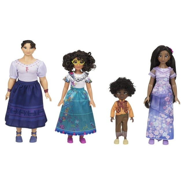 Disney Encanto Mirabel, Isabela, Luisa & Antonio Fashion Doll Gift Set Walmart Exclusive Children Ages 3+