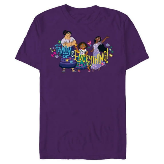 Disney Encanto Mirabel Isabela Luisa Family is Everything - Short Sleeve Blended T-Shirt for Adults - Customized-Purple