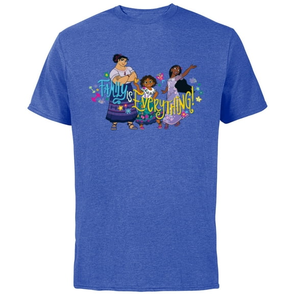 Disney Encanto Mirabel Isabela Luisa Family is Everything - Short Sleeve Cotton T-Shirt for Adults - Customized-Royal Heather