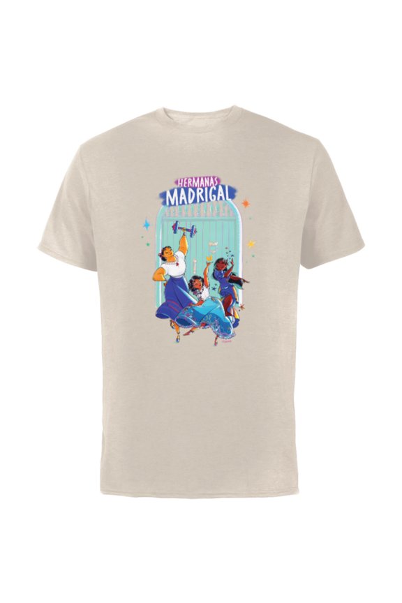 Encanto Mirabel Isabela Luisa Hermanas Madrigal Dance - Short Sleeve Cotton T-Shirt for Adults - Customized-Natural