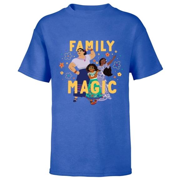 Disney Encanto Mirabel Isabela Luisa Madrigal Family Magic - Short Sleeve T-Shirt for Kids - Customized-Royal