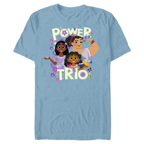 Disney Encanto Mirabel Isabela Luisa Power Trio - Short Sleeve Blended T-Shirt for Adults - Customized-Ocean Blue