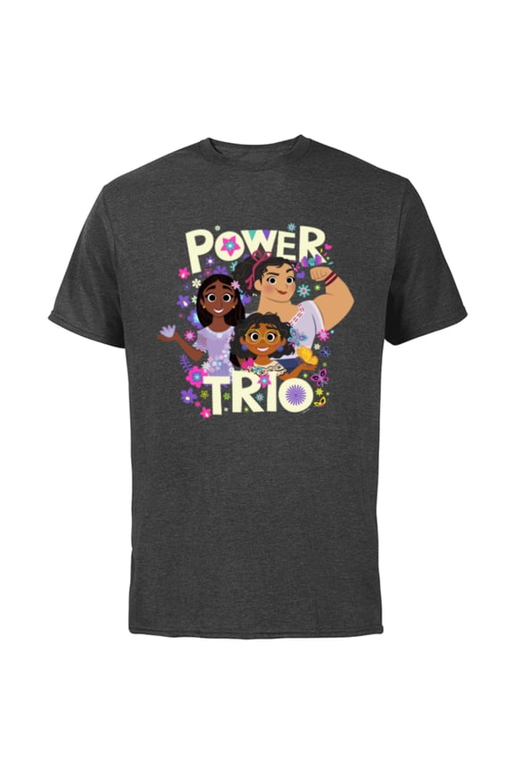 Encanto Mirabel Isabela Luisa Power Trio - Short Sleeve Cotton T-Shirt for Adults - Customized-Charcoal