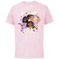 thumbnail image 1 of Disney Encanto Mirabel Isabela Luisa Power Trio - Short Sleeve Cotton T-Shirt for Adults - Customized-Soft Pink, 1 of 5