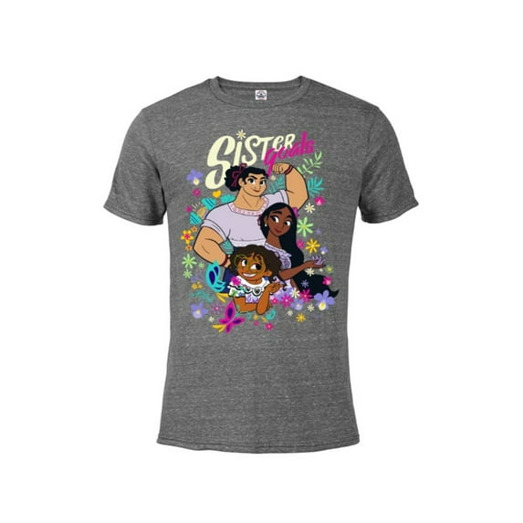 Disney Encanto Mirabel Isabela Luisa Sister Goals - Short Sleeve Blended T-Shirt for Adults – Customized-Graphite Snow Heather