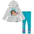 thumbnail image 1 of Disney Encanto Mirabel Little Girls Pullover Fleece Hoodie and Leggings Outfit Set Toddler to Big Kid, 1 of 5