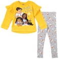 thumbnail image 1 of Disney Encanto Mirabel Luisa Isabela Little Girls Pullover Fleece Sweatshirt and Leggings Outfit Set Toddler to Little Kid, 1 of 5