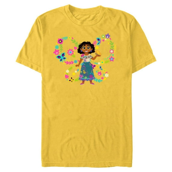 Disney Encanto Mirabel Madrigal Big Butterfly - Short Sleeve Blended T-Shirt for Adults - Customized-Yellow