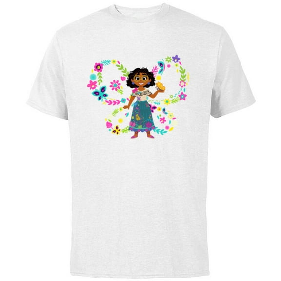 Disney Encanto Mirabel Madrigal Big Butterfly - Short Sleeve Cotton T-Shirt for Adults - Customized-White