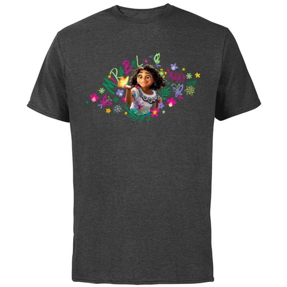 Disney Encanto Mirabel Madrigal Butterfly - Short Sleeve Cotton T-Shirt for Adults - Customized-Charcoal