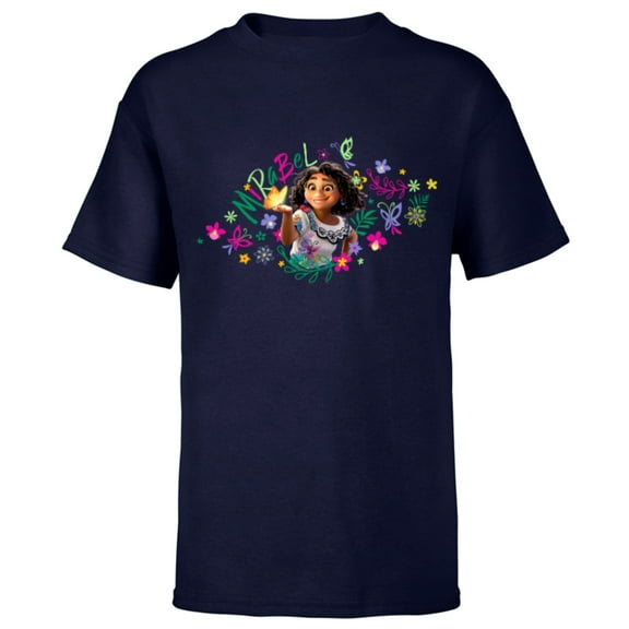 Disney Encanto Mirabel Madrigal Butterfly - Short Sleeve T-Shirt for Kids - Customized-Navy