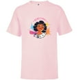 thumbnail image 1 of Disney Encanto Mirabel Madrigal Colorful Vibes Rebellious - Short Sleeve T-Shirt for Kids - Customized-Soft Pink, 1 of 5