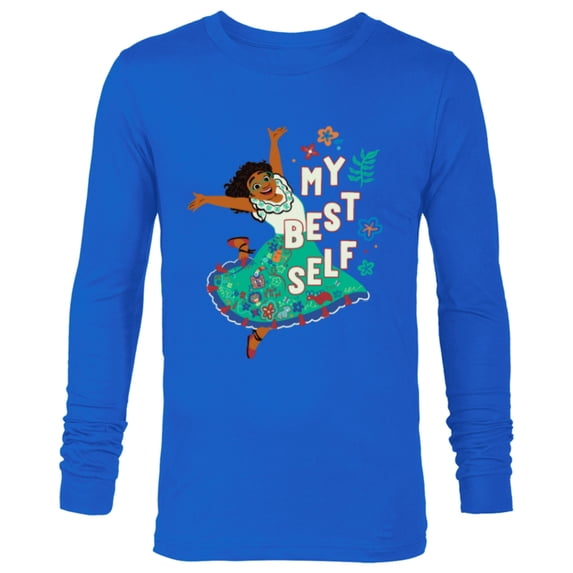 Disney Encanto Mirabel Madrigal Dancing My Best Self - Long Sleeve T-Shirt for Men - Customized-Navy