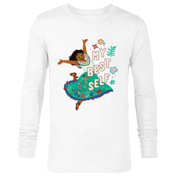 Disney Encanto Mirabel Madrigal Dancing My Best Self - Long Sleeve T-Shirt for Men - Customized-White