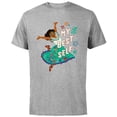 thumbnail image 1 of Disney Encanto Mirabel Madrigal Dancing My Best Self - Short Sleeve Cotton T-Shirt for Adults - Customized-Athletic Heather, 1 of 5
