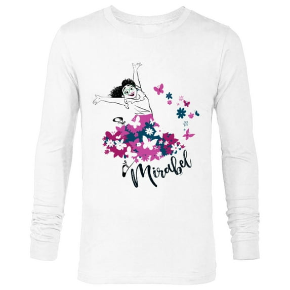 Disney Encanto Mirabel Madrigal Floral Lilac Purple - Long Sleeve T-Shirt for Men - Customized-White