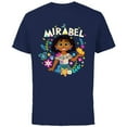 thumbnail image 1 of Disney Encanto Mirabel Madrigal Floral - Short Sleeve Cotton T-Shirt for Adults - Customized-Navy, 1 of 5