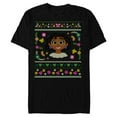 thumbnail image 1 of Disney Encanto Mirabel Madrigal Ugly Christmas Sweater - Short Sleeve Blended T-Shirt for Adults - Customized-Black, 1 of 5