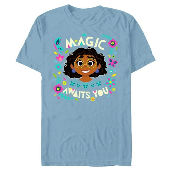 Disney Encanto Mirabel Magic Awaits You - Short Sleeve Blended T-Shirt for Adults – Customized-Ocean Blue
