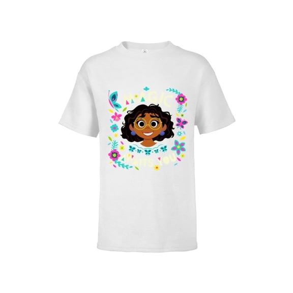 Disney Encanto Mirabel Magic Awaits You - Short Sleeve T-Shirt for Kids – Customized-White