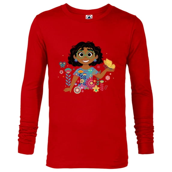 Disney Encanto Mirabel Spring Easter Butterflies and Flowers - Long Sleeve T-Shirt for Men - Customized-New Red