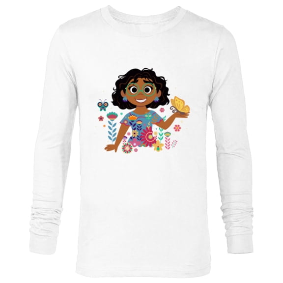 Disney Encanto Mirabel Spring Easter Butterflies and Flowers - Long Sleeve T-Shirt for Men - Customized-White