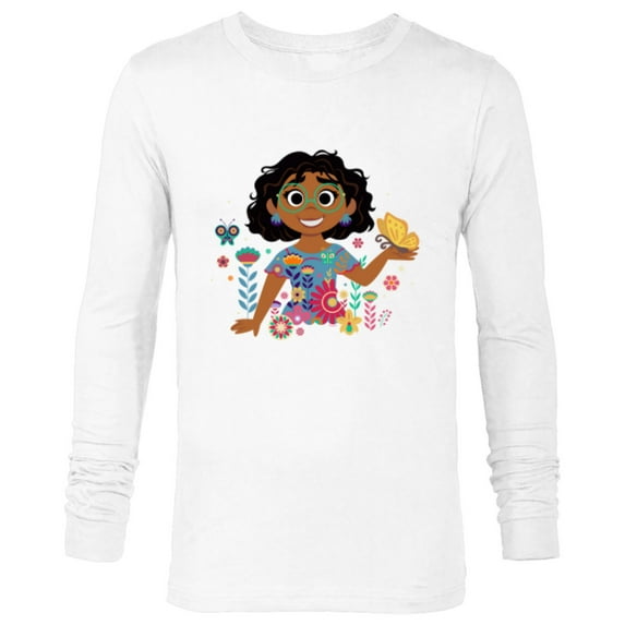 Disney Encanto Mirabel Spring Easter Butterflies and Flowers - Long Sleeve T-Shirt for Men - Customized-White