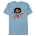 thumbnail image 1 of Disney Encanto Mirabel Spring Easter Butterflies and Flowers - Short Sleeve Blended T-Shirt for Adults - Customized-Ocean Blue, 1 of 5