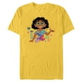 thumbnail image 1 of Disney Encanto Mirabel Spring Easter Butterflies and Flowers - Short Sleeve Blended T-Shirt for Adults - Customized-Yellow, 1 of 5