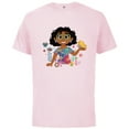 thumbnail image 1 of Disney Encanto Mirabel Spring Easter Butterflies and Flowers - Short Sleeve Cotton T-Shirt for Adults - Customized-Soft Pink, 1 of 5