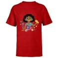 thumbnail image 1 of Disney Encanto Mirabel Spring Easter Butterflies and Flowers - Short Sleeve T-Shirt for Kids - Customized-Red, 1 of 5