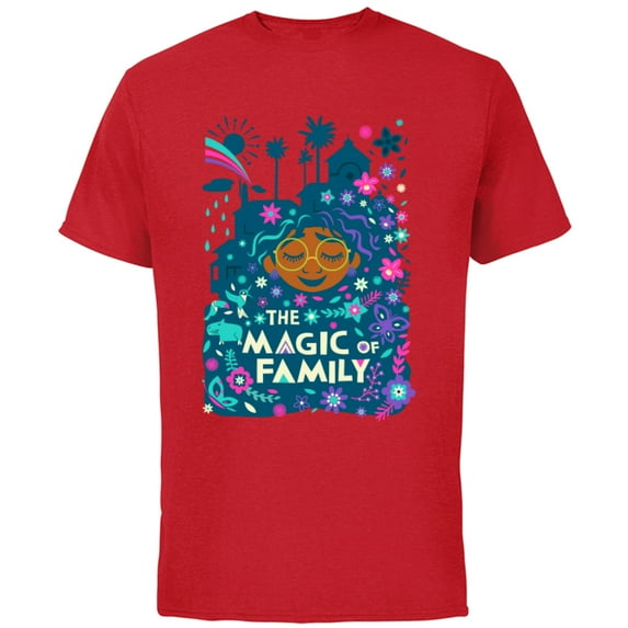 Disney Encanto Mirabel The Magic of Family Standard - Short Sleeve Cotton T-Shirt for Adults - Customized-Red