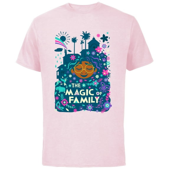 Disney Encanto Mirabel The Magic of Family Standard - Short Sleeve Cotton T-Shirt for Adults - Customized-Soft Pink