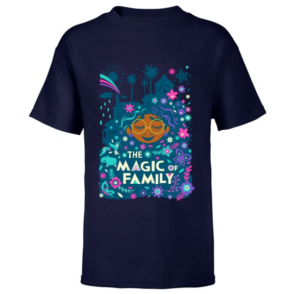 Disney Encanto Mirabel The Magic of Family Standard - Short Sleeve T-Shirt for Kids – Customized-Navy