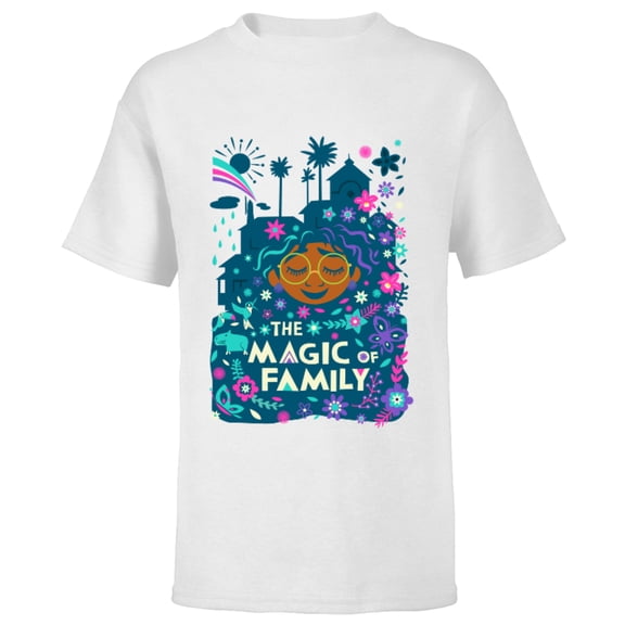 Disney Encanto Mirabel The Magic of Family Standard - Short Sleeve T-Shirt for Kids – Customized-White